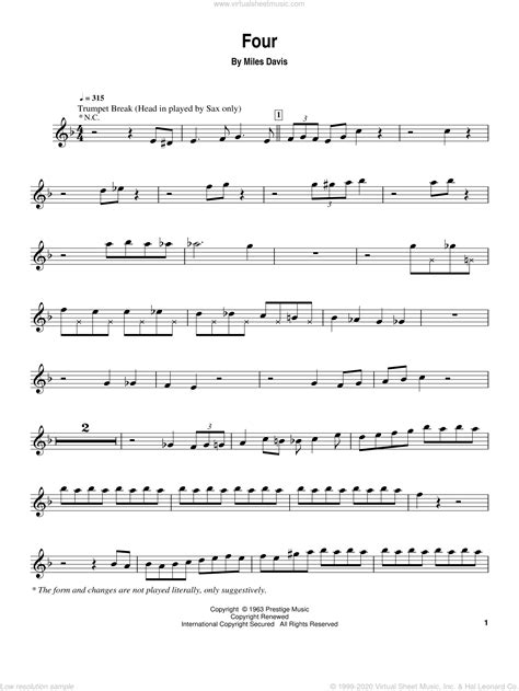 sheet music trumpet